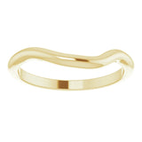 14k Gold Contour Wedding Band