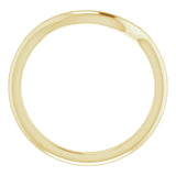 14k Gold Contour Wedding Band
