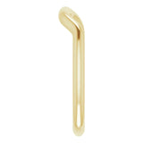 14k Gold Contour Wedding Band