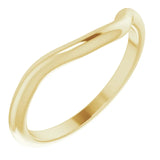 14k Gold Contour Wedding Band