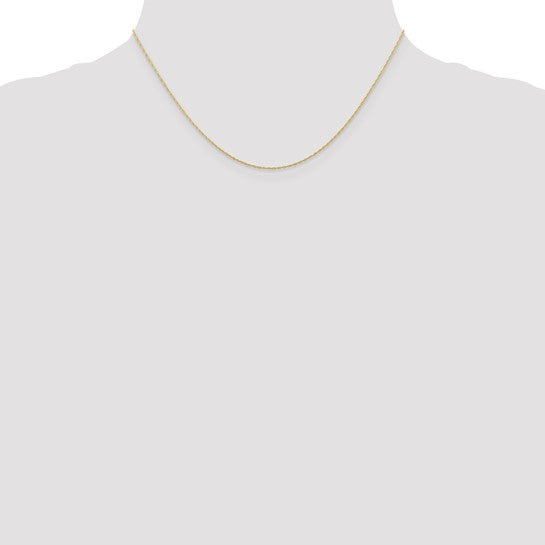 Nespoli Jewelers 10k Yellow Gold .95mm 16 inch Sparkle Rope Chain