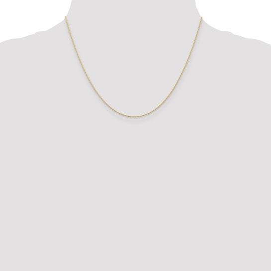 14k Yellow Gold .95mm 18 inch Sparkle Rope Chain