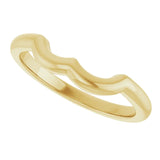 14k Gold Contour Wedding Band