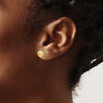 Leslie 14K Yellow Gold Polished 7mm Ball Post Earrings