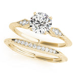 Nespoli Jewelers 14k Gold Round Solitaire Engagement Ring With Hidden Halo