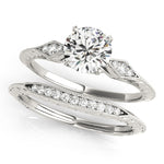 Nespoli Jewelers 14k Gold Round Solitaire Engagement Ring With Hidden Halo
