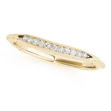 14k Gold Channel Set Wedding Band