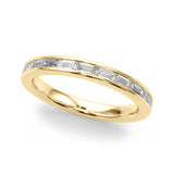 14k Gold Baguette Channel Set Wedding Band