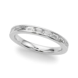 14k Gold Baguette Channel Set Wedding Band