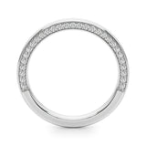 14k Gold Hidden Diamonds Wedding Band