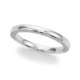 14k Gold Hidden Diamonds Wedding Band