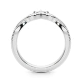 Nature Inspired Marquise Diamond Wedding Band