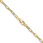 Leslie 7 inch 14k 3.0mm Semi-Solid Beveled Paperclip Bracelet