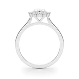 14k Gold Halo Pear Engagement Ring