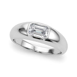 14k Gold Bezel Set Engagement Ring