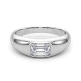 14k Gold Bezel Set Engagement Ring