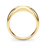 14k Gold Bezel Set Engagement Ring