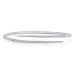 0.98ct Pave Bypass Cuff Bangle Bracelet