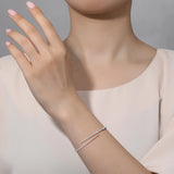 0.98ct Pave Bypass Cuff Bangle Bracelet