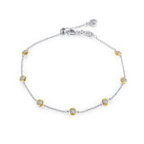 1.02ct Adjustable 7 Symbols of Joy Station Bracelet
