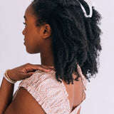 Open Coconut White Hair Clip
