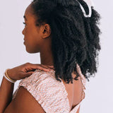 Open Jet Black Hair Clip