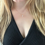 14k Yellow Gold Lab Grown .50ct Diamond Pendant