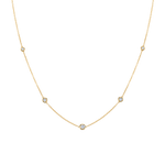 .75ct Diamond Bezel Strand Necklace