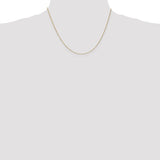 Nespoli Jewelers 14K Yellow Gold 18 Inch 1mm Sparkle Singapore Chain with Spring Ring Clasp
