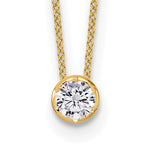 14k Yellow Gold Lab Grown .50ct Diamond Pendant