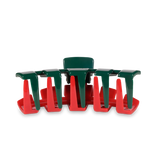 Classic Red and Green Hair Clip
