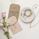 Teardrop Stone Wrap Aqua Terra/Sunstone/Silver - Stone of Peace