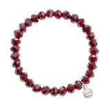 Clarksville Dark Red Metallic Bracelet