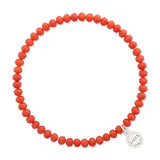 Knoxville Warm Red Coral Bracelet
