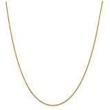 Nespoli Jewelers 14K 18 Inch 1mm Sparkle Singapore Chain with Lobster Clasp