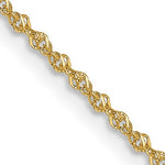 Nespoli Jewelers 14K 18 Inch 1mm Sparkle Singapore Chain with Lobster Clasp