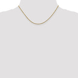 14K 1mm 16 inch Singapore Chain