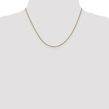 Nespoli Jewelers 14K 18 Inch 1mm Sparkle Singapore Chain with Lobster Clasp