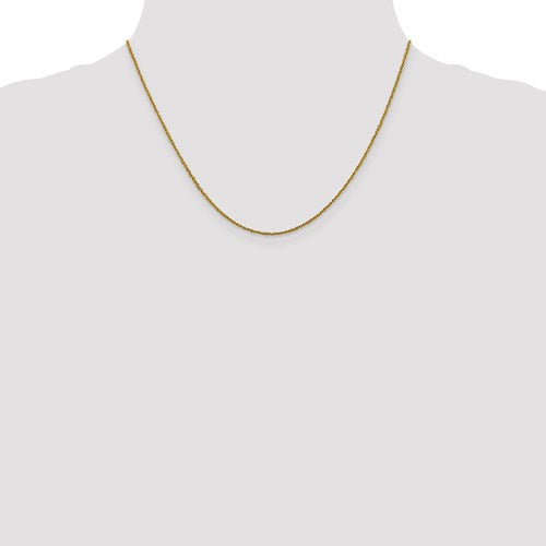 Nespoli Jewelers 14K 18 Inch 1mm Sparkle Singapore Chain with Lobster Clasp
