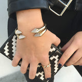 Sloane Silver Pave CZ Cuff Bracelet
