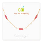 Cool and Interesting Silver Rose Gemstone Paperclip Chain Necklace