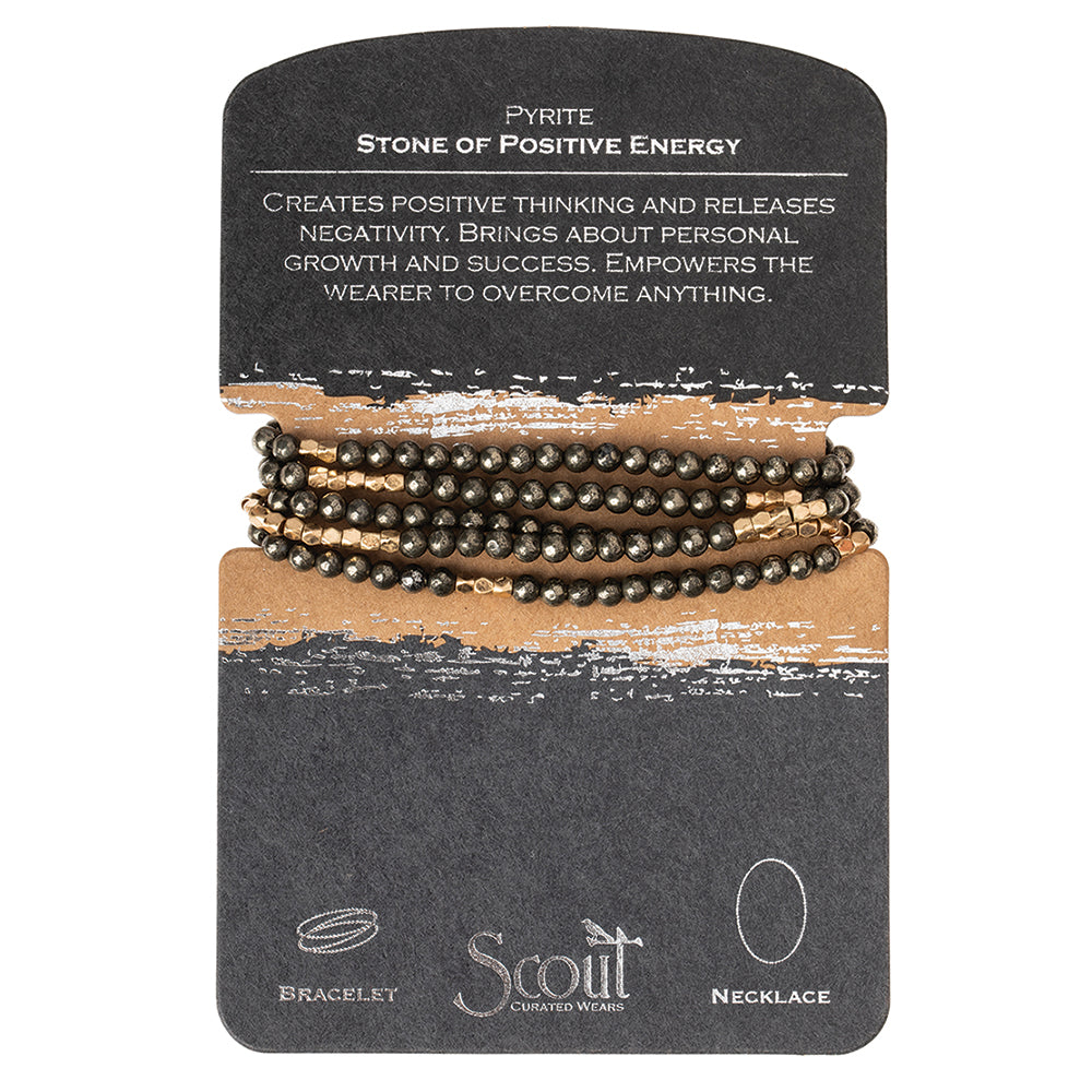 Scout Curated Wears Pyrite Stone of Positive Energy Wrap