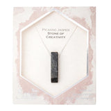 Scout Curated Wears Silver Picasso Jasper Stone of Creativity Point Necklace