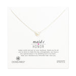 Sterling Silver 16" Maid of Honor White Pearl Necklace 