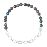 Scout Curated Wears Blue Sky Jasper Mini Stone With Chain Stacker Bracelet