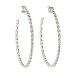 Teeny Pod Silver CZ Hoops