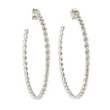 Teeny Pod Silver CZ Hoops