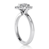 Pear Halo Engagement Ring