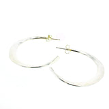 Silver Celeste Hoop Earrings