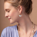 Scout Silver Amethyst Prism Hoop Earrings